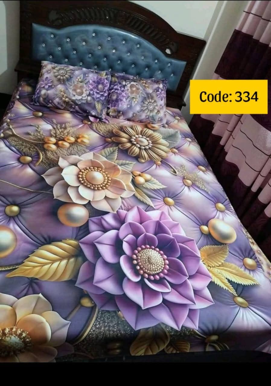 Primium 3D Bedsheet Four Piece Set code 334