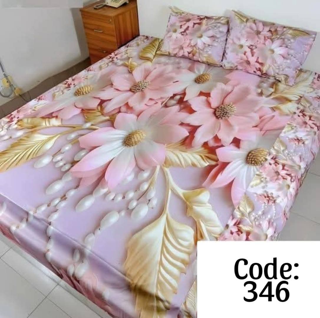 Primium 3D Bedsheet Four Piece Set code 346