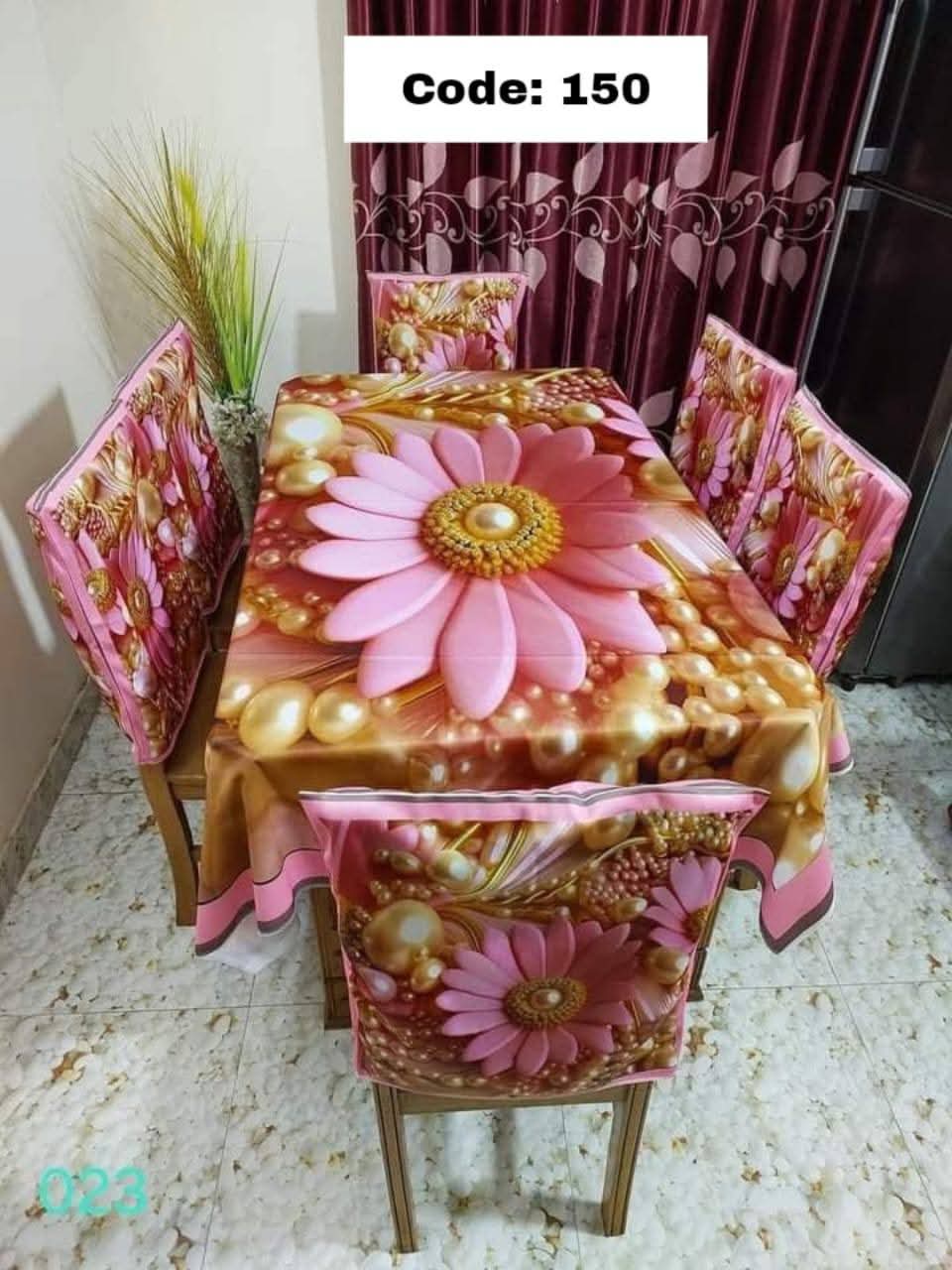 Original 3D Printed Dining Chair Table Cover code 150
