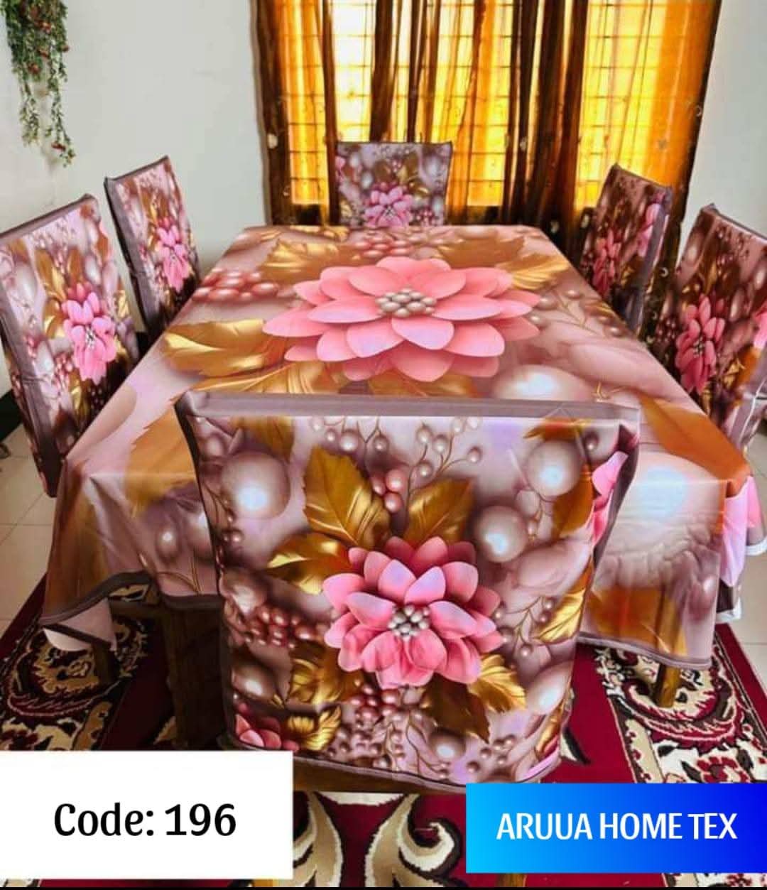 Original 3D Printed Dining Chair Table Cover code 196