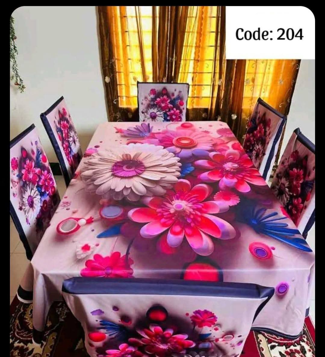 Original 3D Printed Dining Chair Table Cover code 204