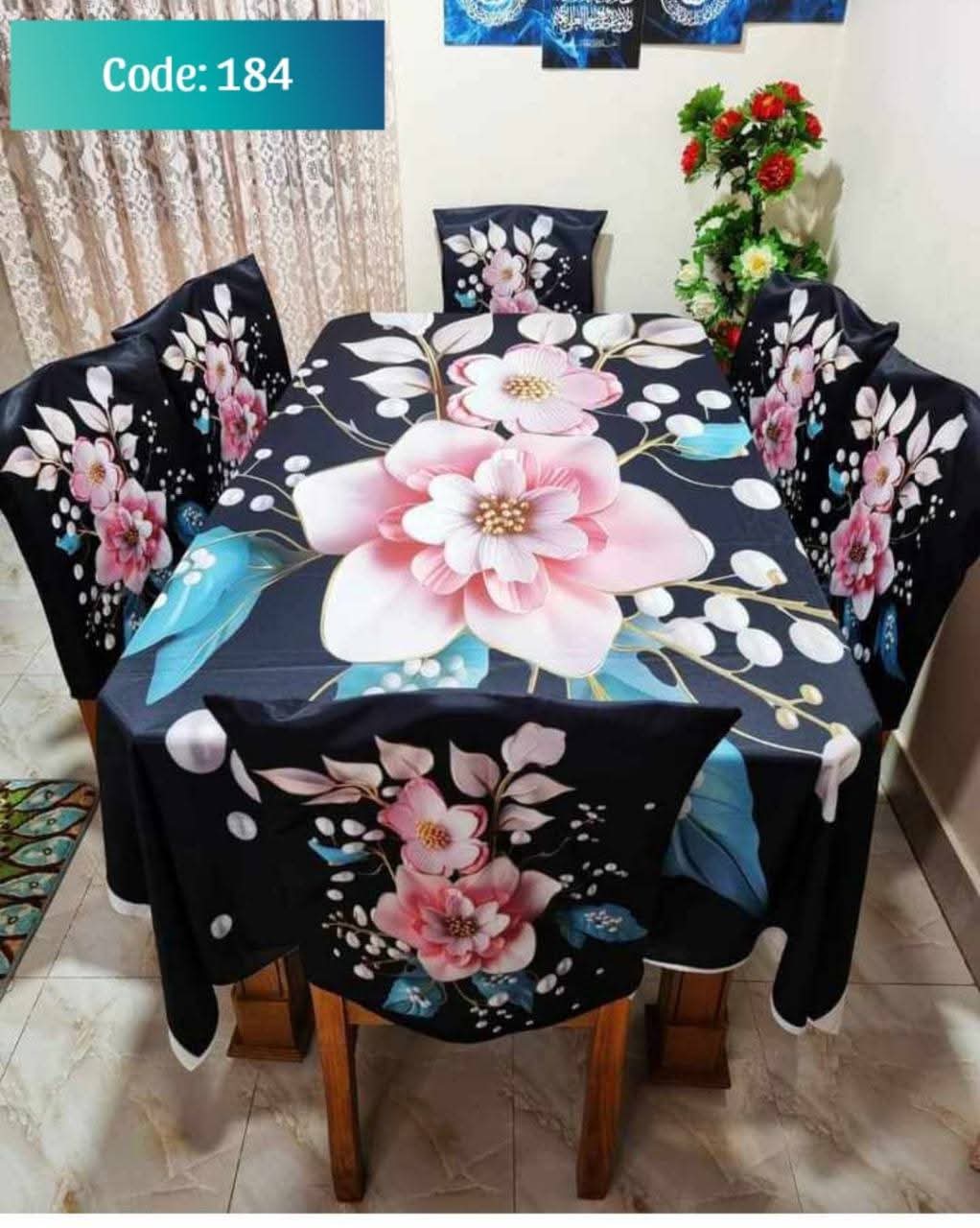 Original 3D Printed Dining Chair Table Cover code 184