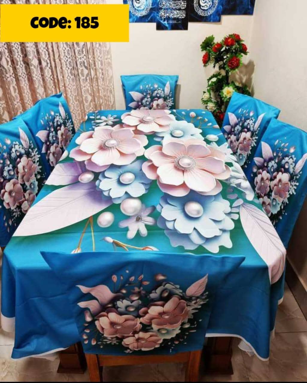 Original 3D Printed Dining Chair Table Cover code 185