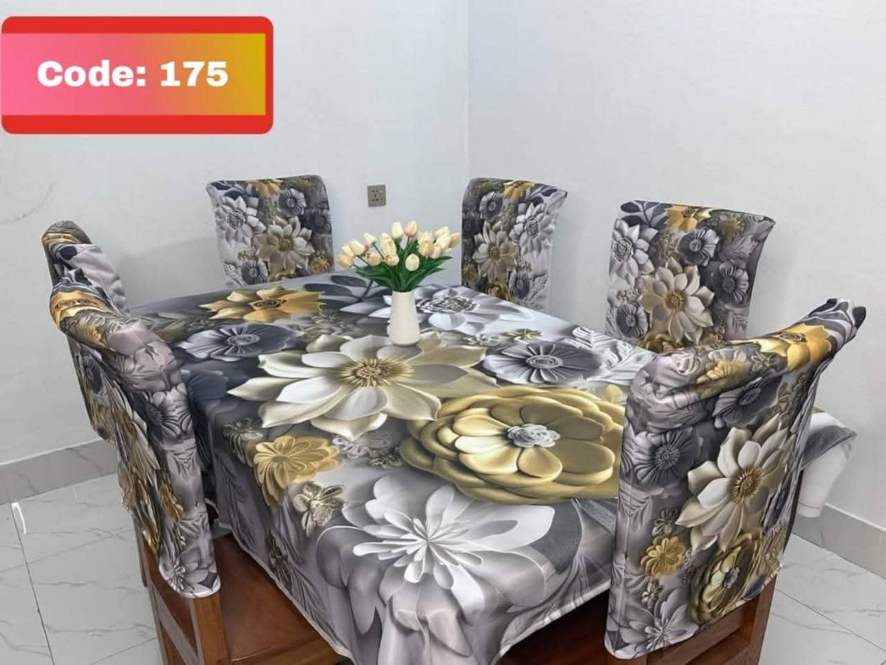 Original 3D Printed Dining Chair Table Cover code 175