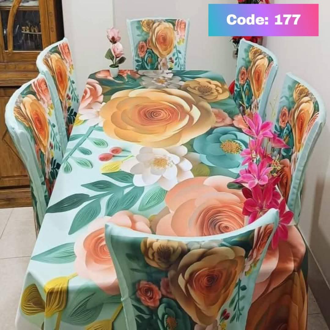 Original 3D Printed Dining Chair Table Cover code 177
