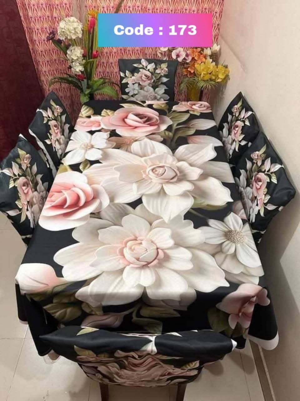 Original 3D Printed Dining Chair Table Cover code 173