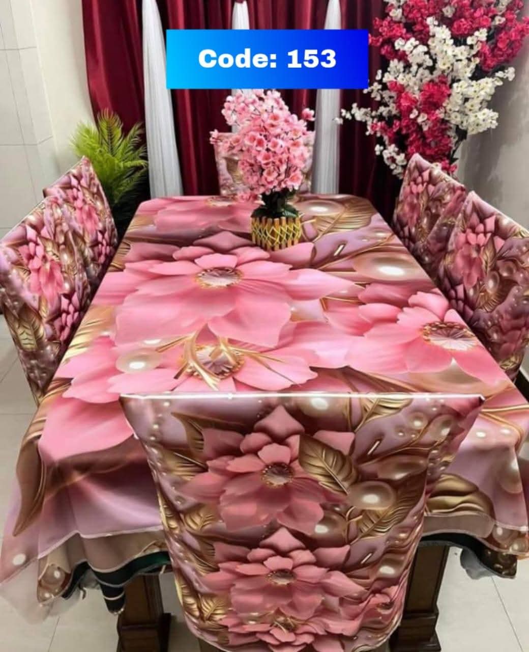 Original 3D Printed Dining Chair Table Cover code 153