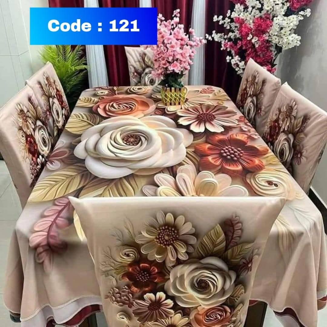 Original 3D Printed Dining Chair Table Cover code 121