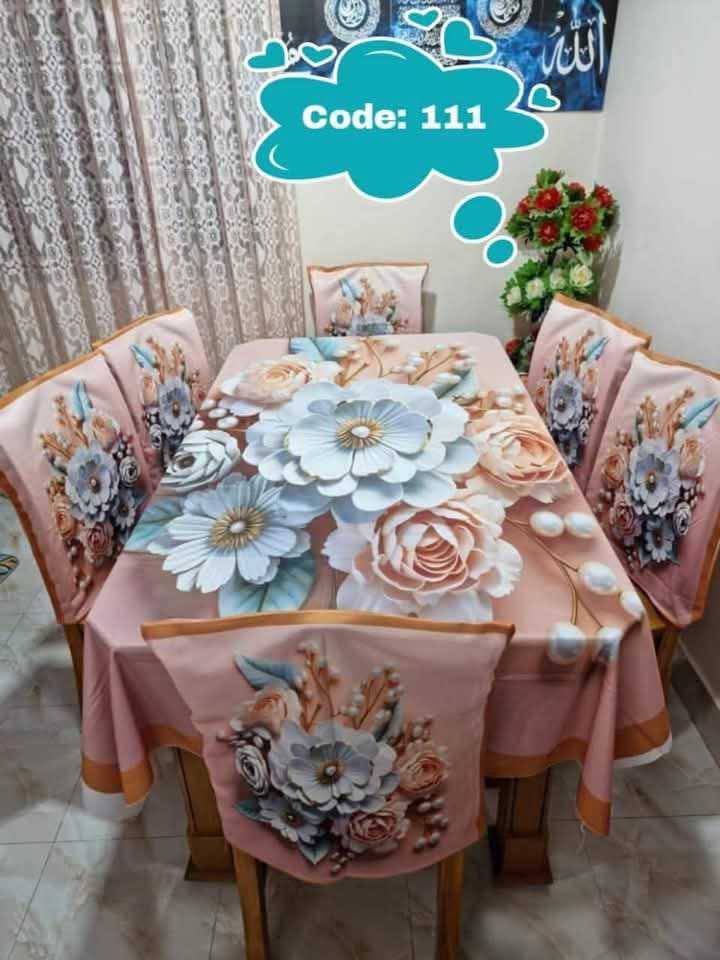Original 3D Printed Dining Chair Table Cover code 111