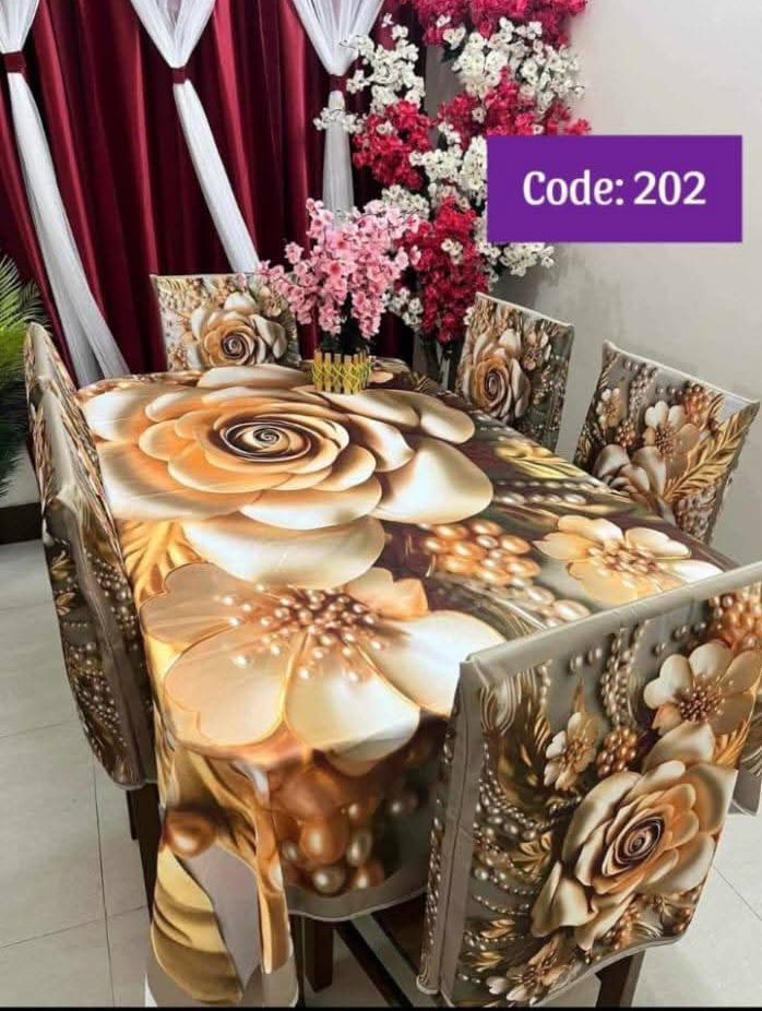 Original 3D Printed Dining Chair Table Cover code 202