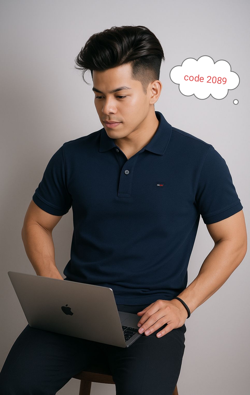 🧥 Tommy Hilfiger Relaxed Fit Polo Shirt (Men's) – Navy Blue  Edition code 2089