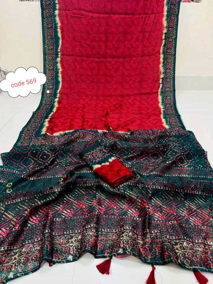 Exclusive Digital print saree code 569