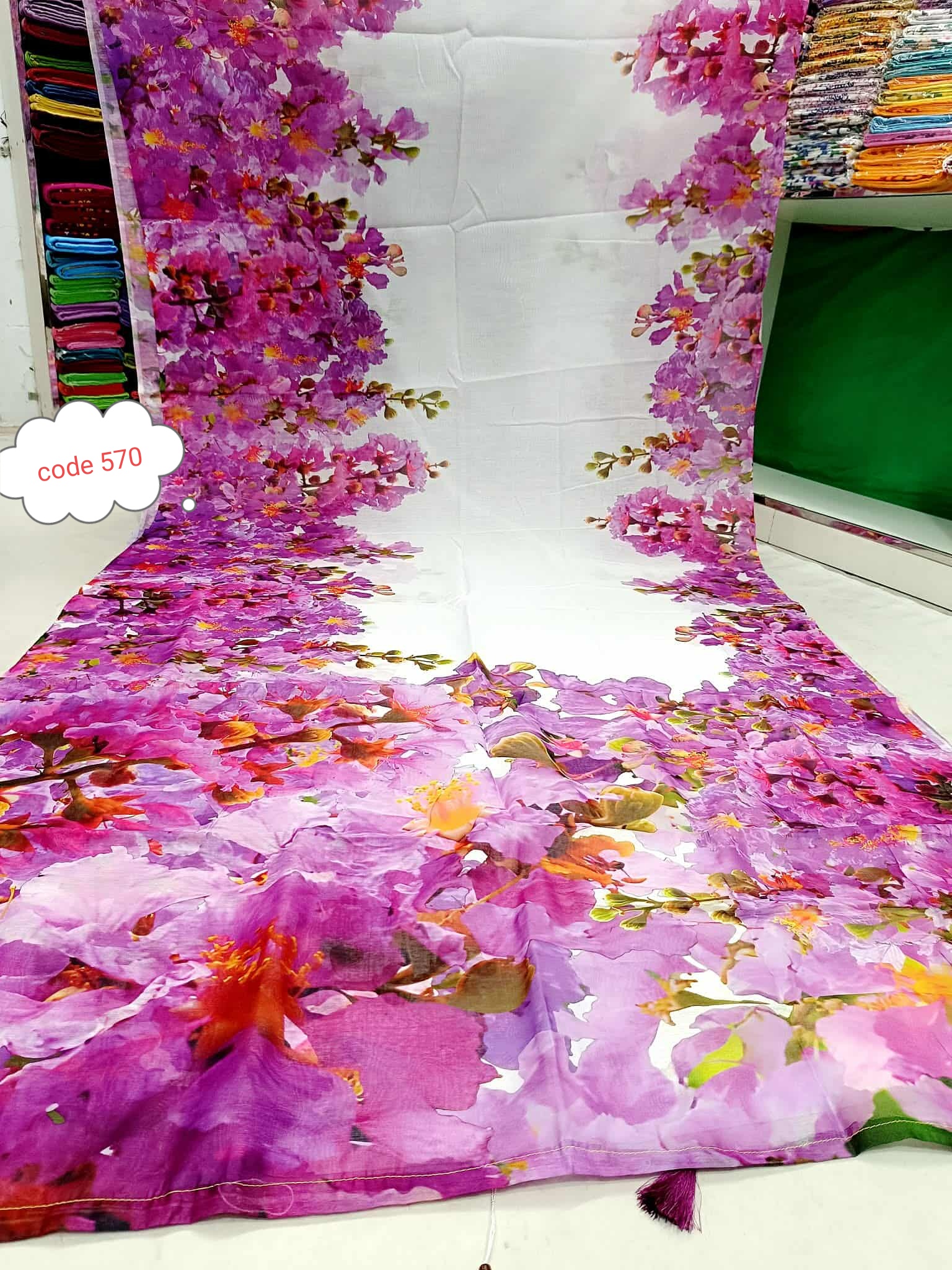 Exclusive Digital print saree code 570