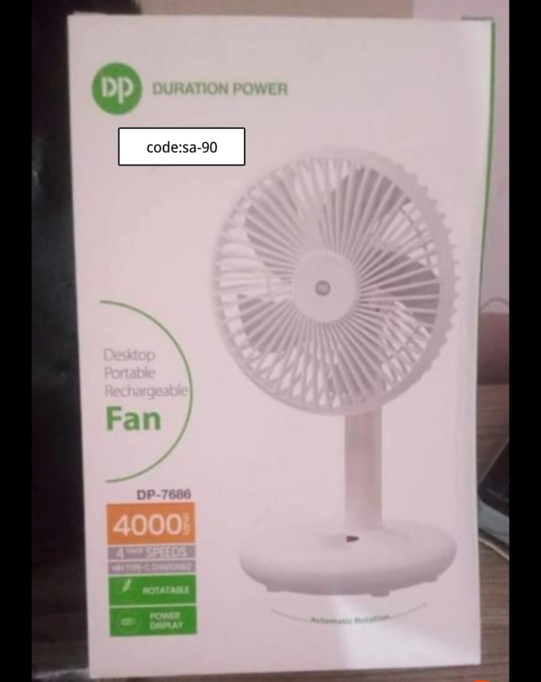 DP-7686 Charging Fan code Sa 90