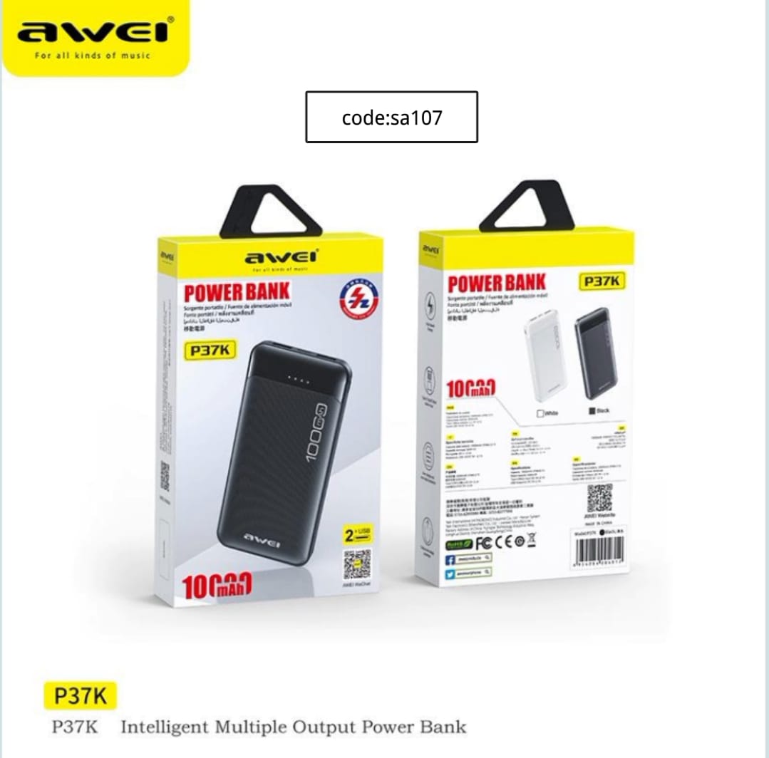 Awei P37K – 10,000 mAh code 107