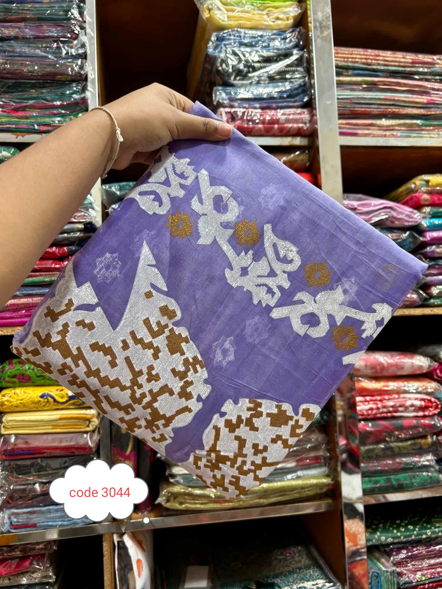 Ummah Saree semi cotton code 3044