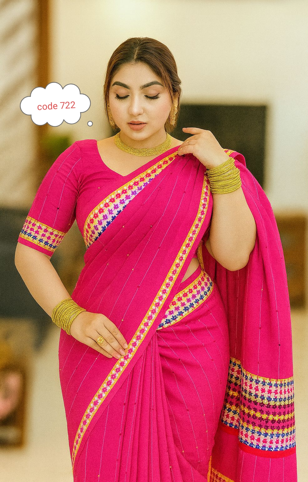 Khes pair plus saree code