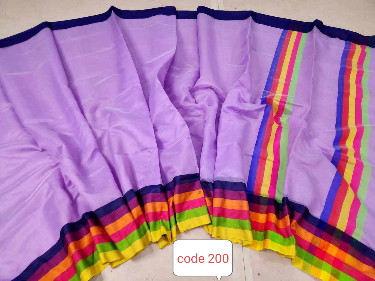 Half silk rongdhonu saree code 200