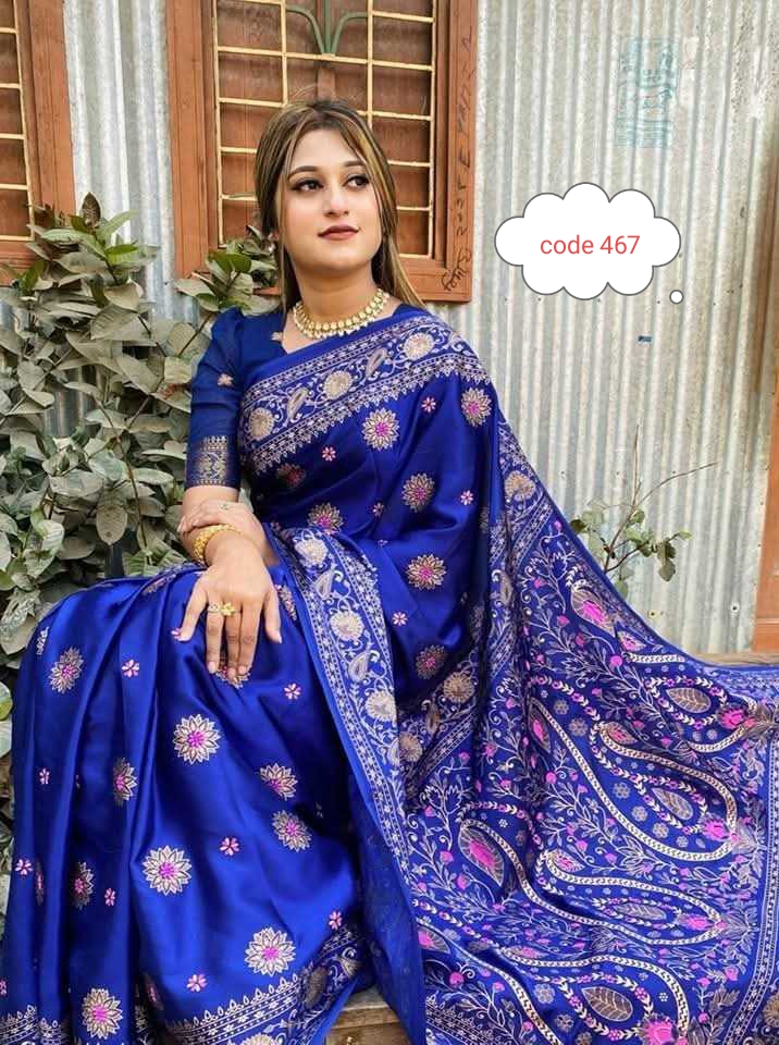 Original japani silk saree code 467