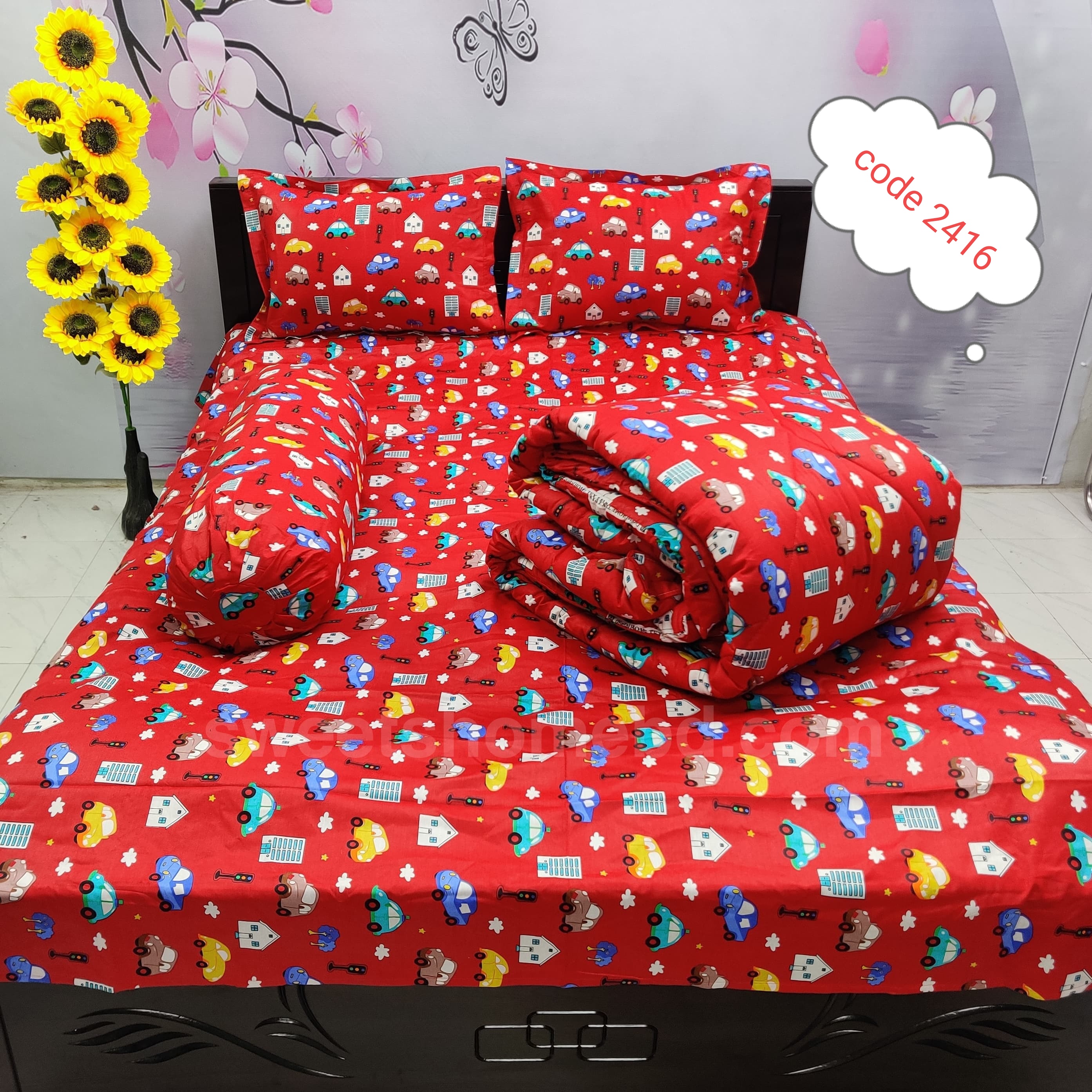 Premium quality 5 pcs comforter sets code 2416