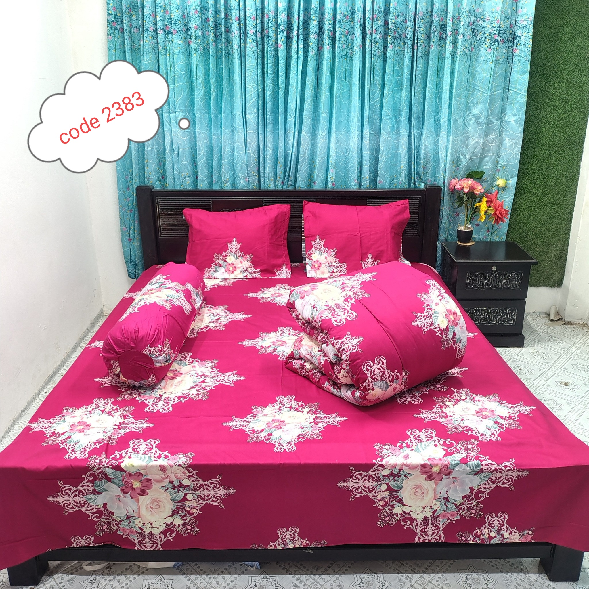 Premium quality 5 pcs comforter sets code 2383