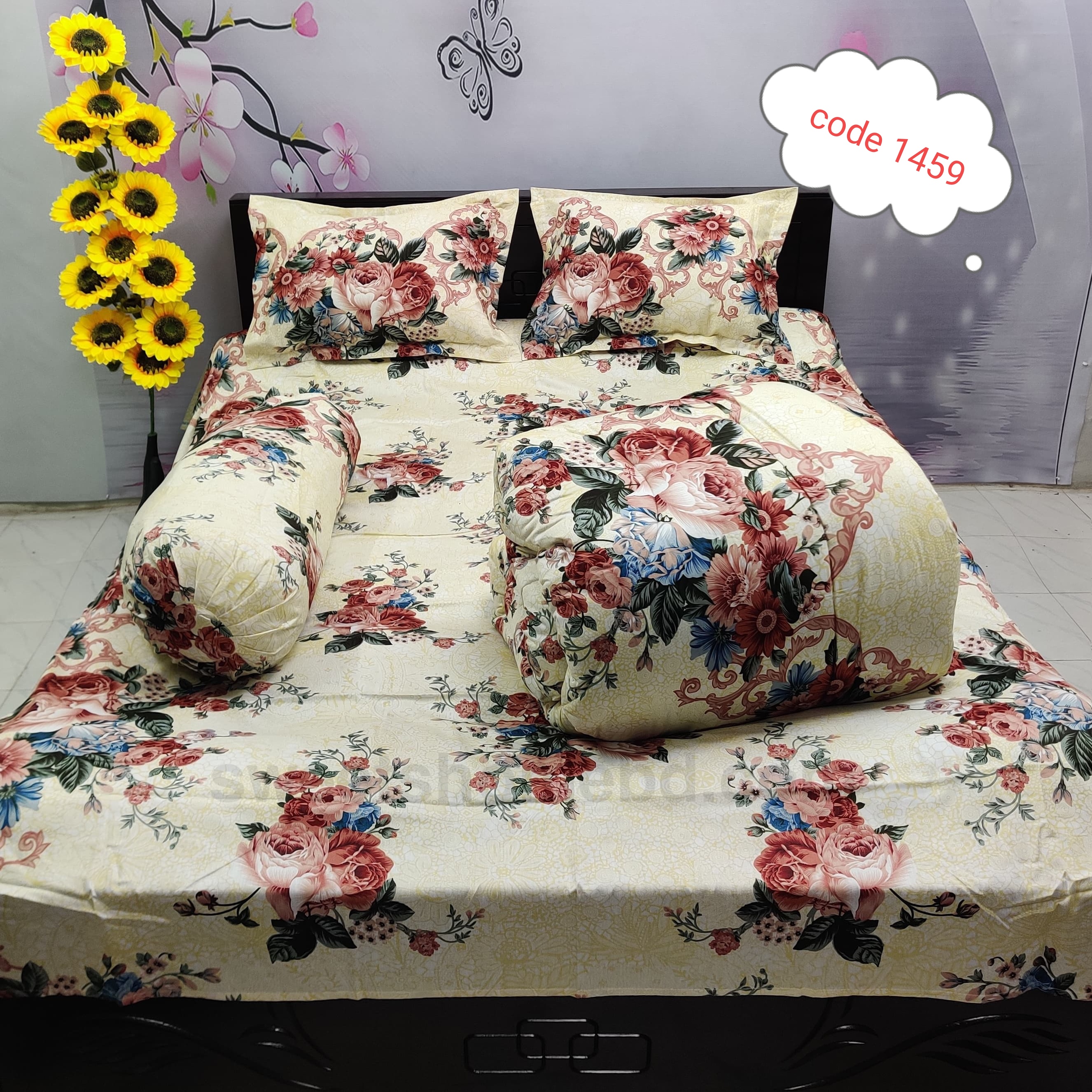 Premium quality 5 pcs comforter sets code 1459