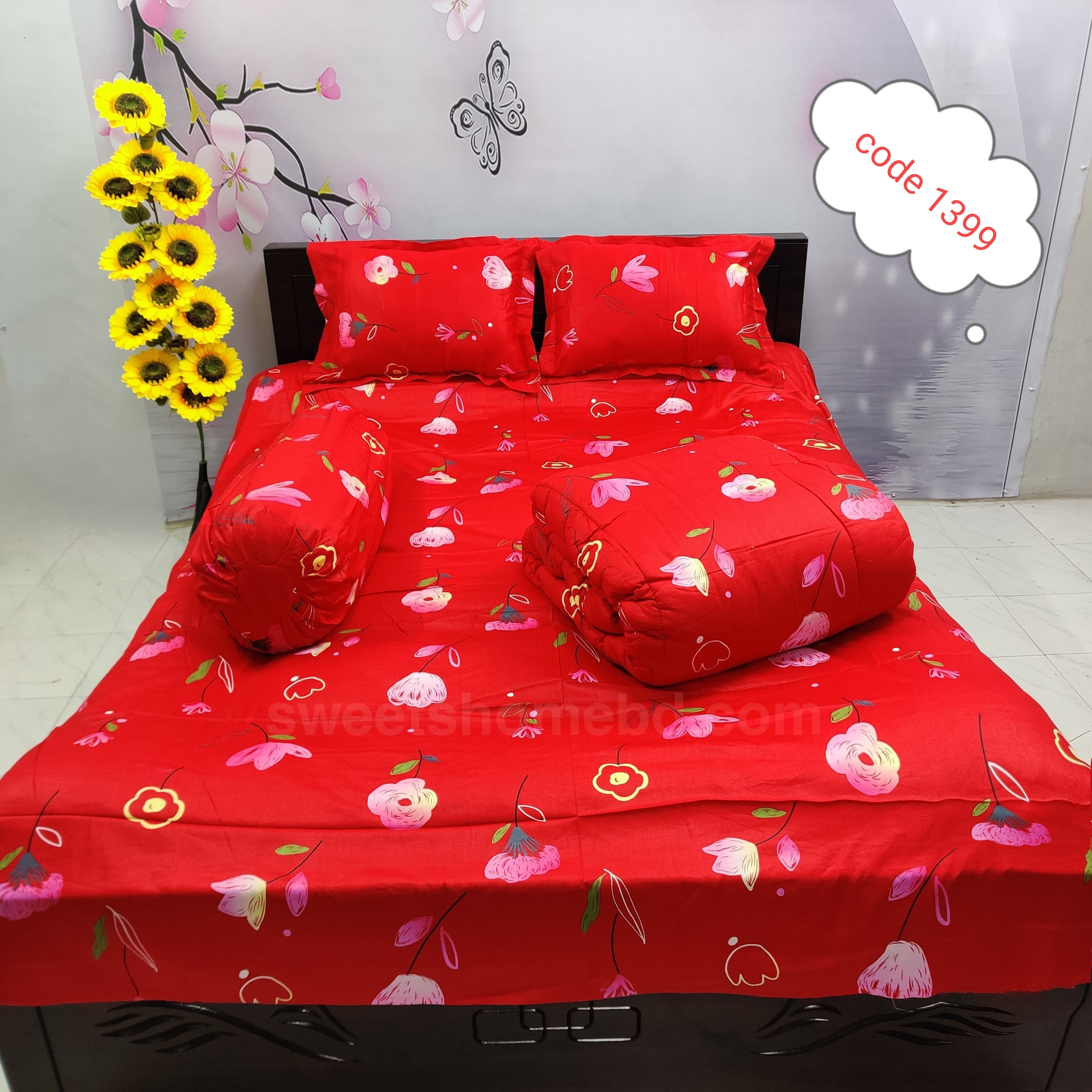 Premium quality 5 pcs comforter sets code 1399