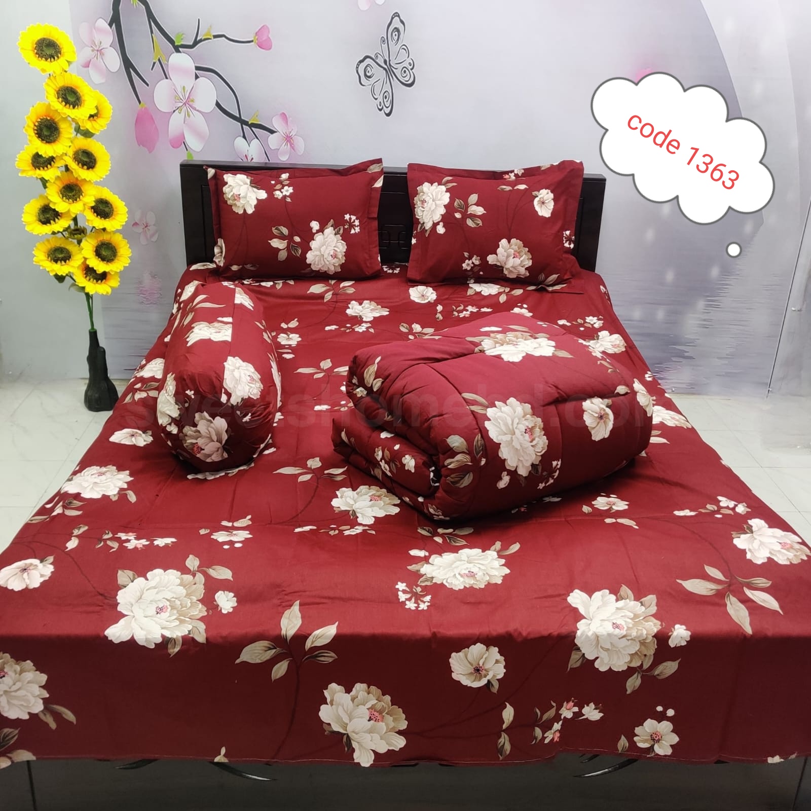 Premium quality 5 pcs comforter sets code 1363