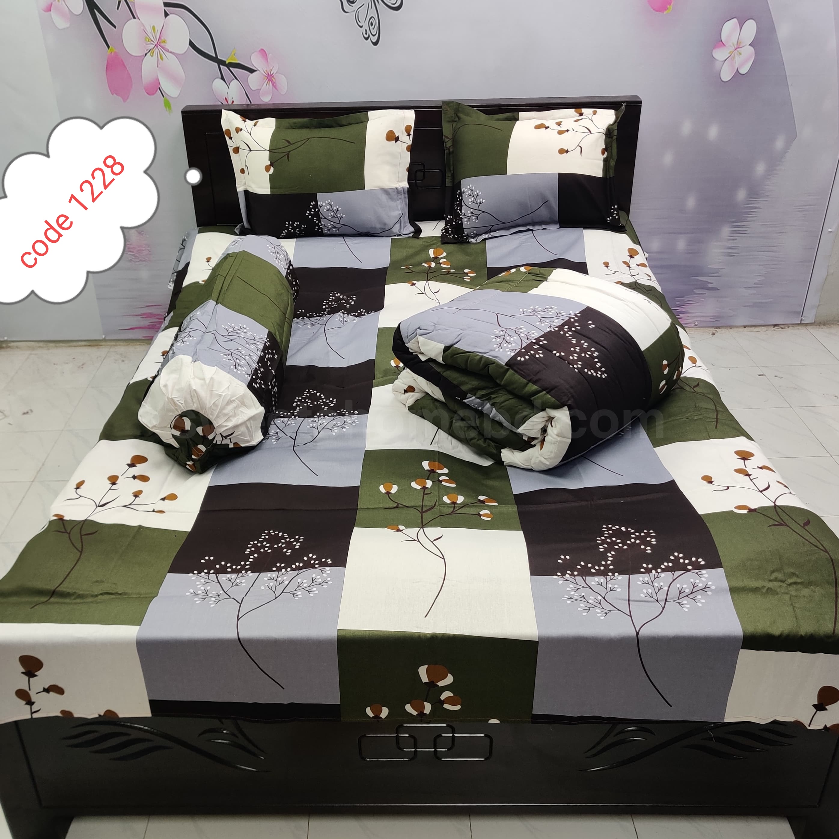 Premium quality 5 pcs comforter sets code 1228