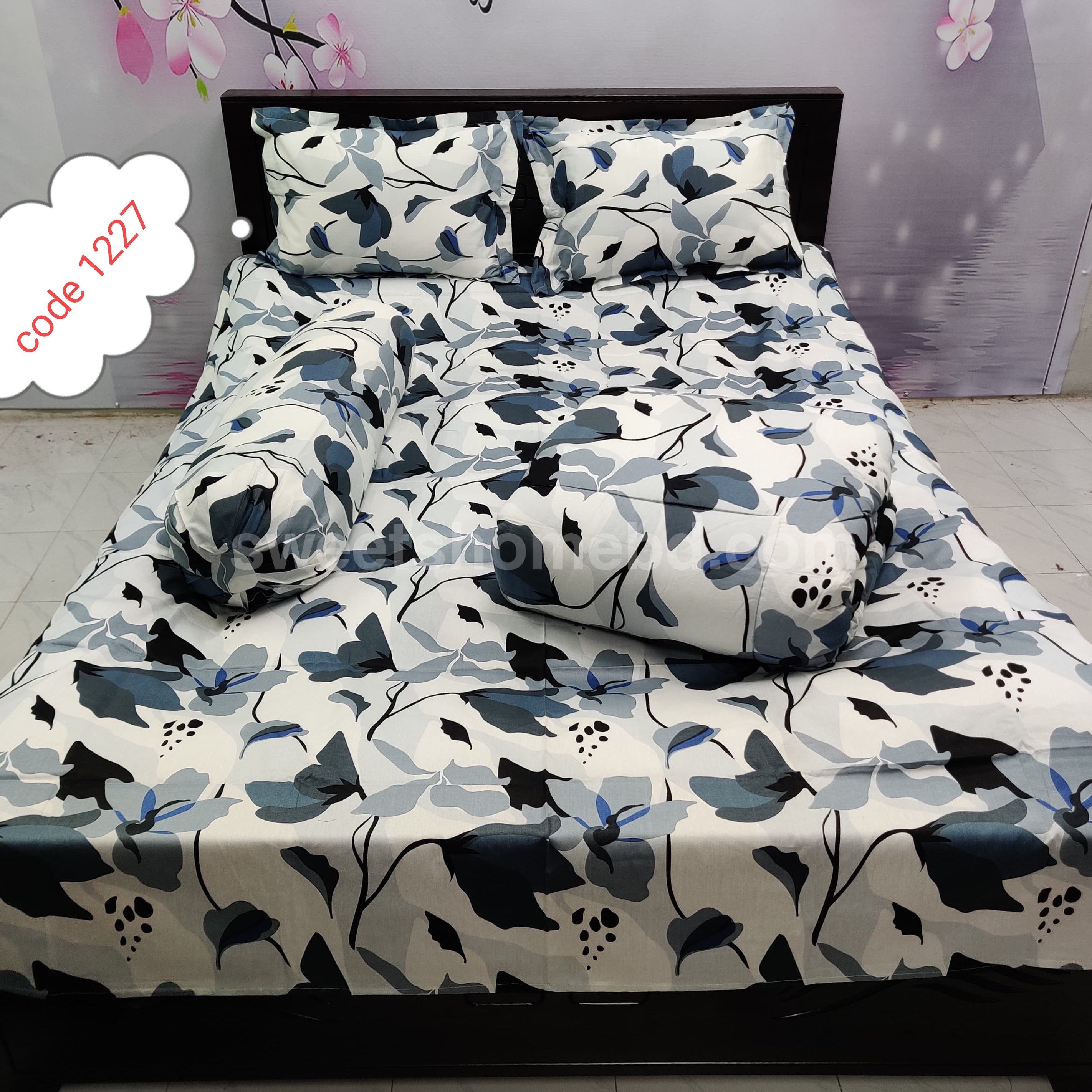 Premium quality 5 pcs comforter sets code 1227