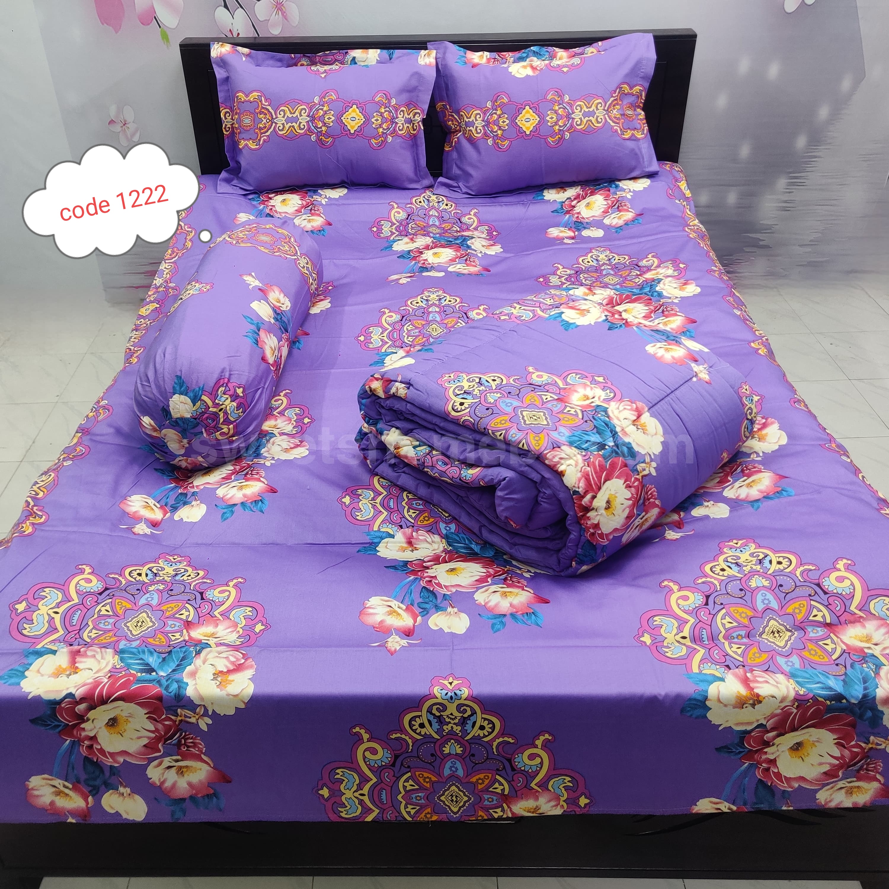 Premium quality 5 pcs comforter sets code 1222