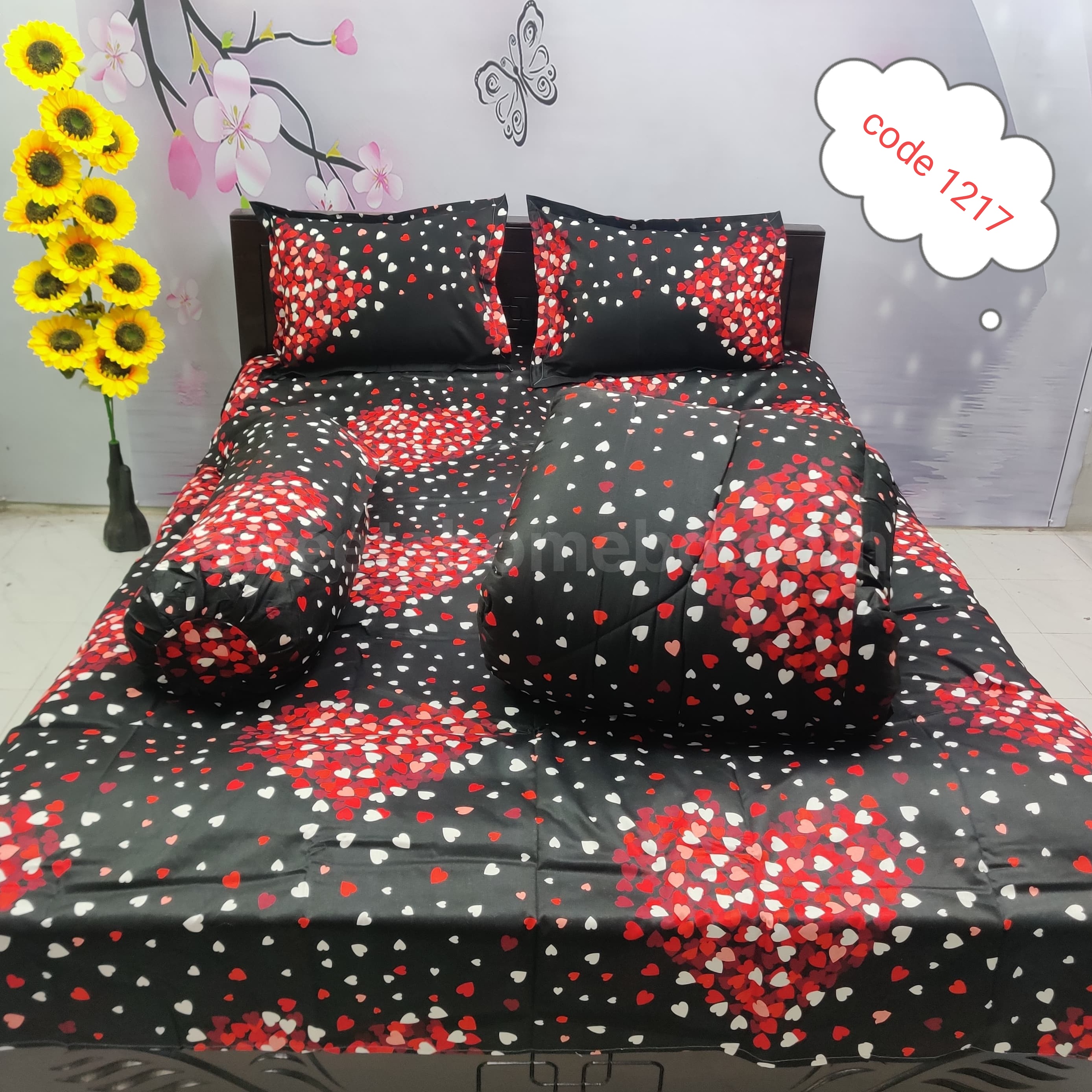 Premium quality 5 pcs comforter sets code1217