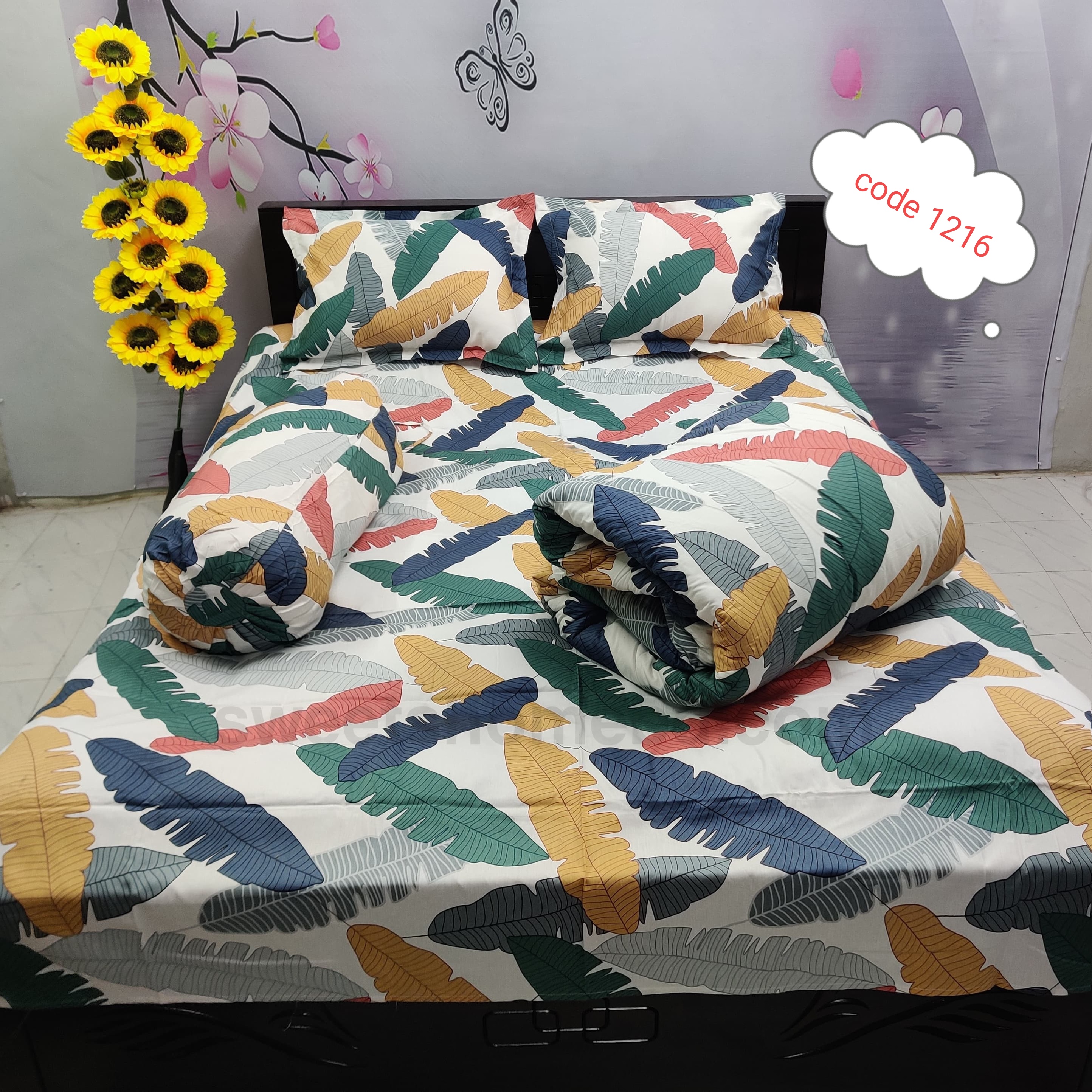Premium quality 5 pcs comforter sets code 1216