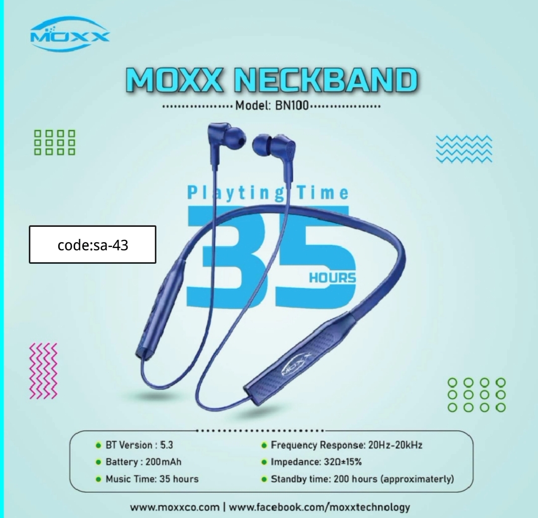 Moxx BN-100 nickband code:sa-43