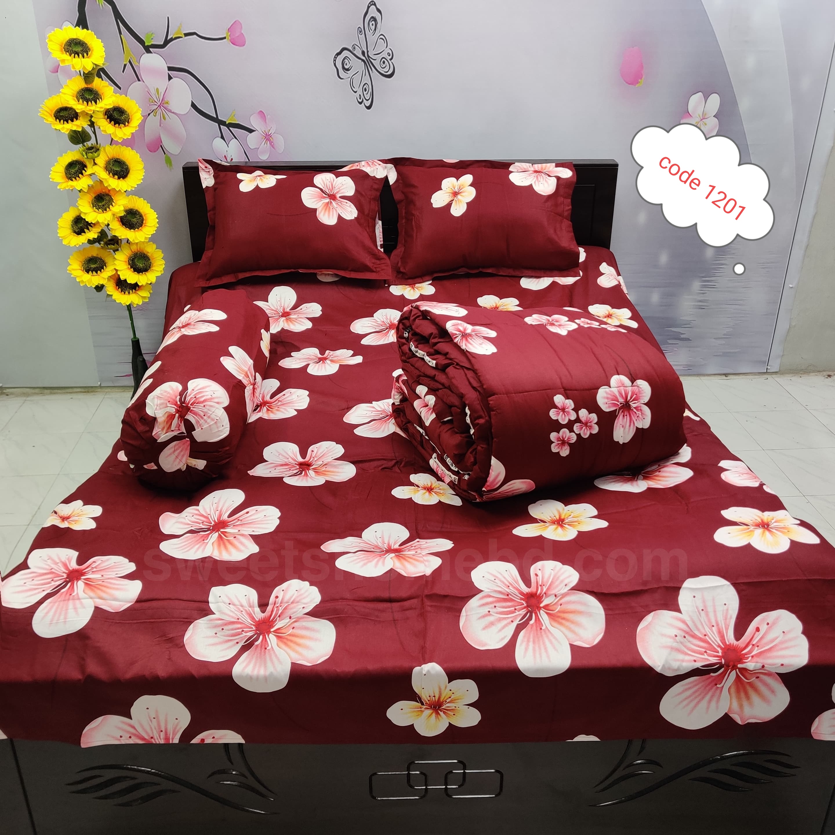 Premium quality 5 pcs comforter sets code 1201