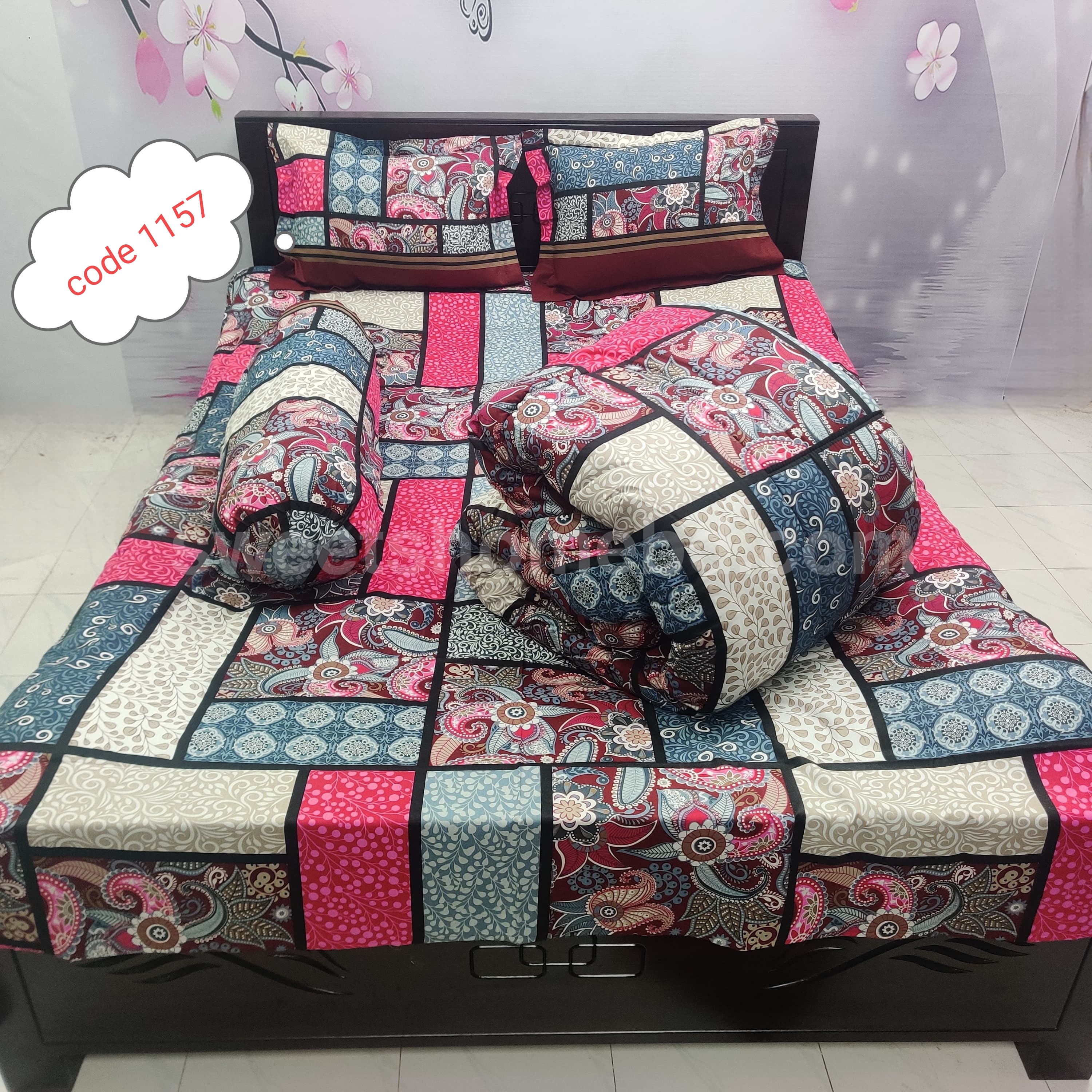 Premium quality 5 pcs comforter sets code 1157