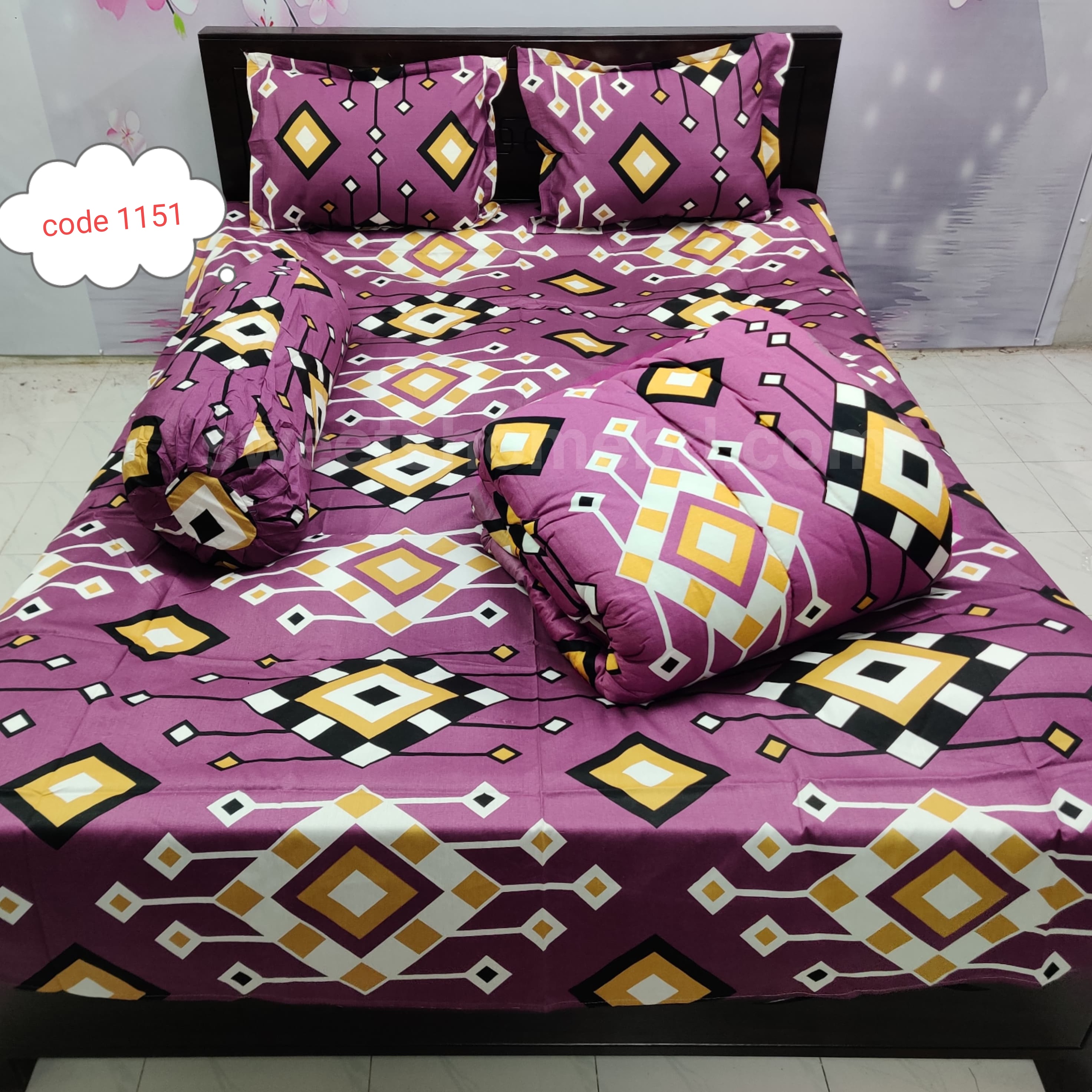Premium quality 5 pcs comforter sets code 1151