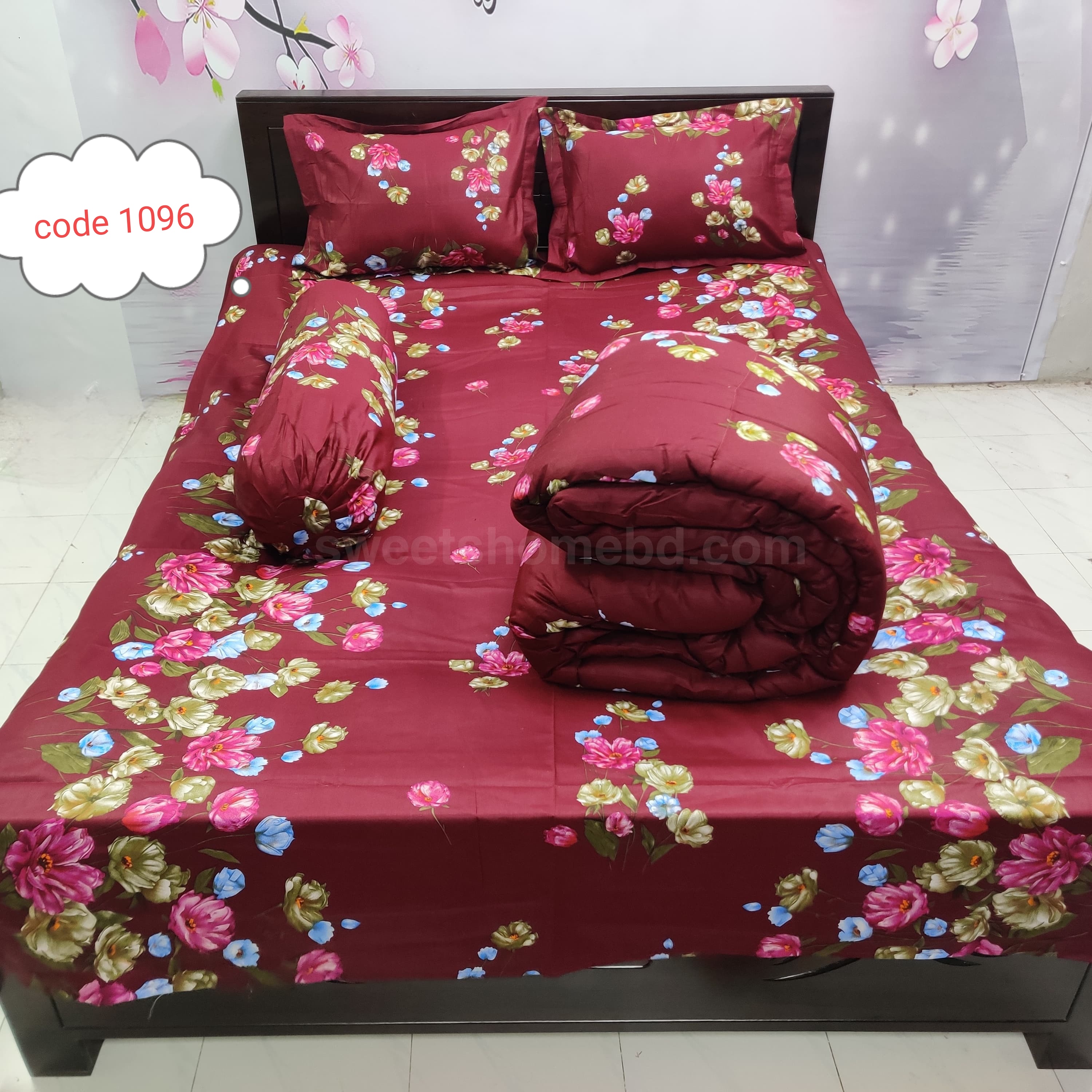 Premium quality 5 pcs comforter sets code 1096