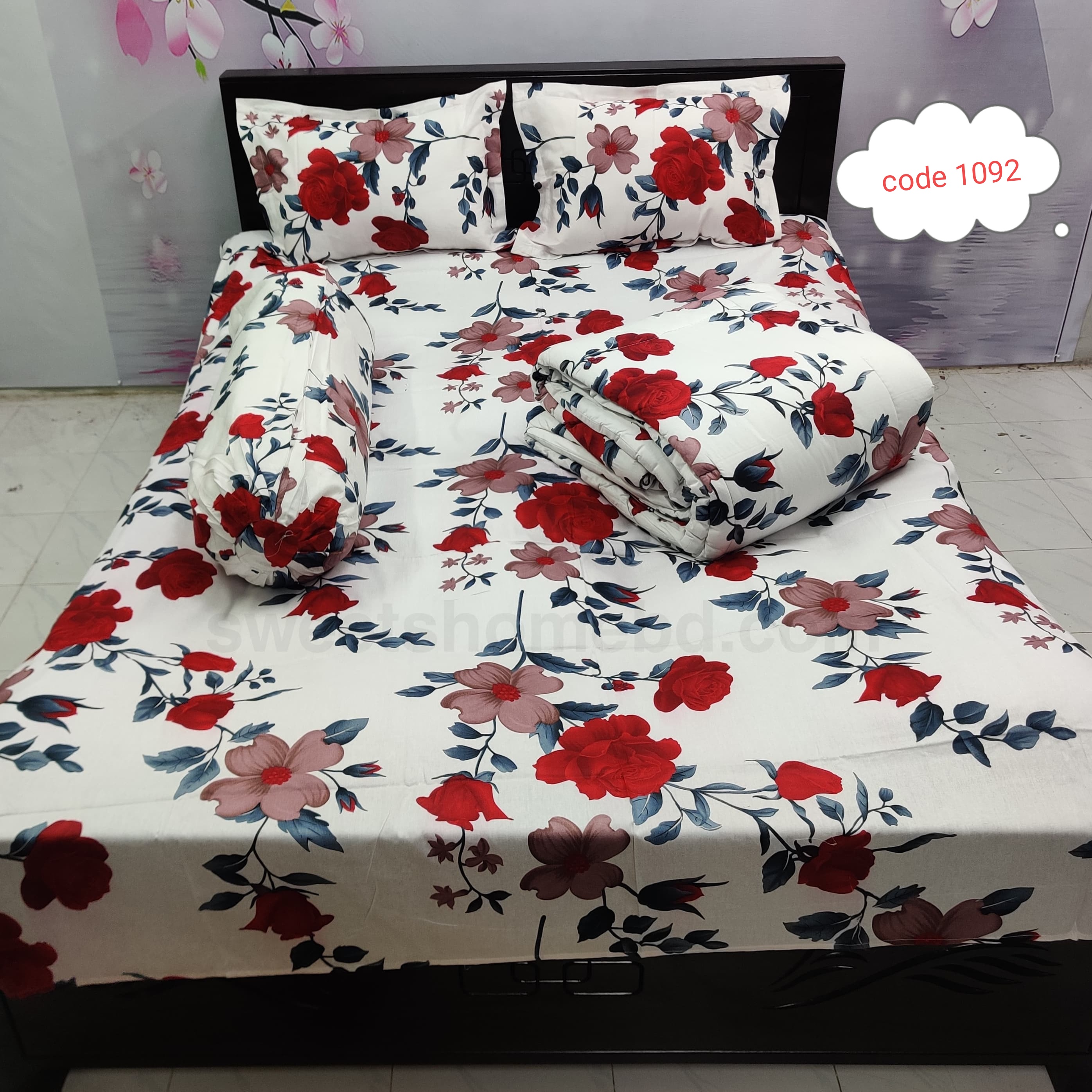 Premium quality 5 pcs comforter sets code 1092