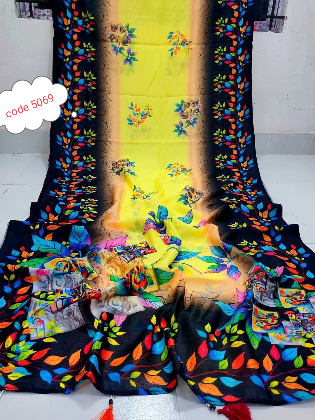 Chandari Silk saree code 5069