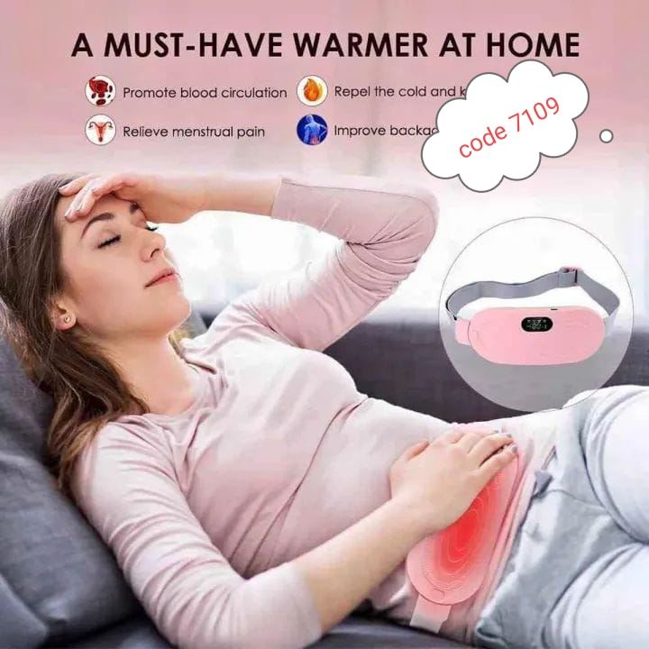 Heating pad for Period Cramps & Vibration sliming Massage belt code 7109