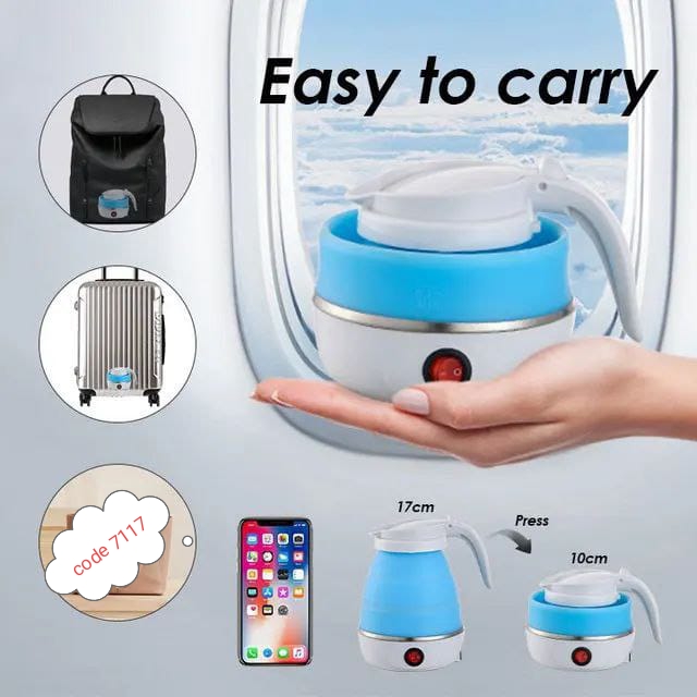 Travelling Folding Electric Kettle(600 ml) code 7117