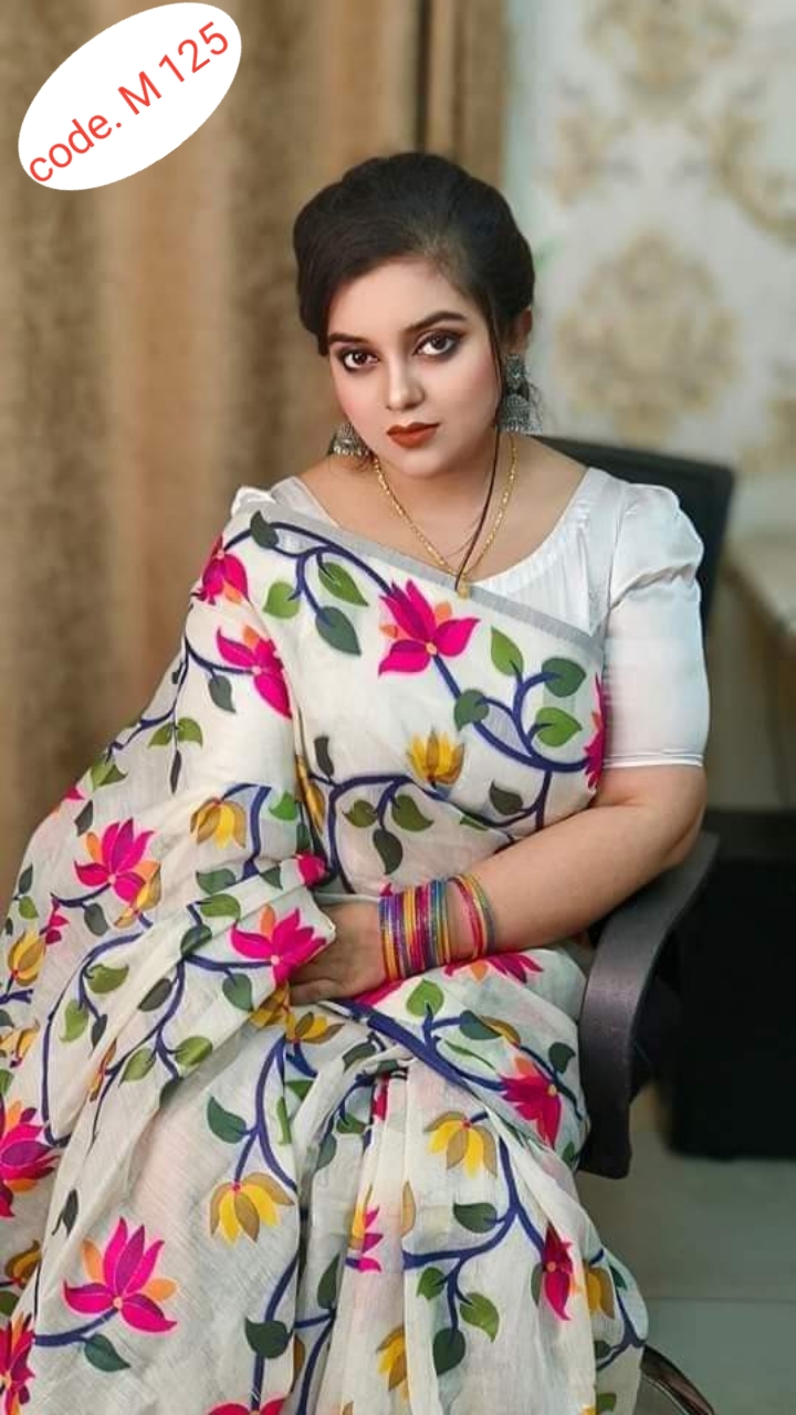 Soft Silk saree code. M 125