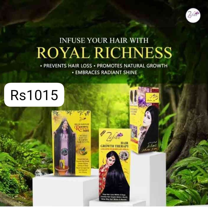 Zafran Hair Combo জাফরান হেয়ার কম্বো Code  Rs1014