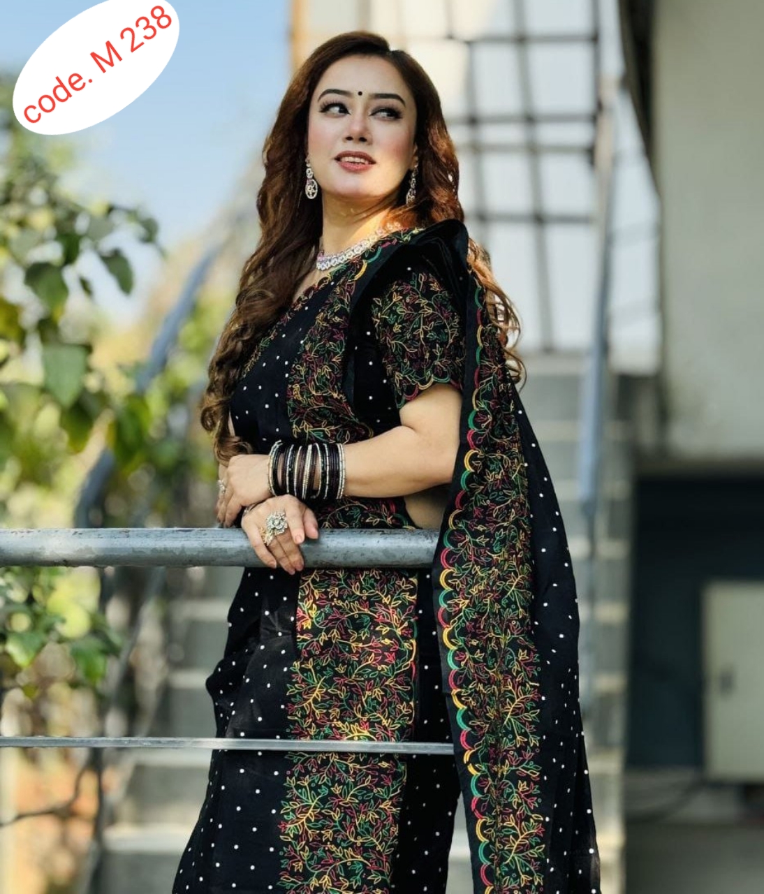 Dhupian Silk Sharee with Blouse Piece code. M 238