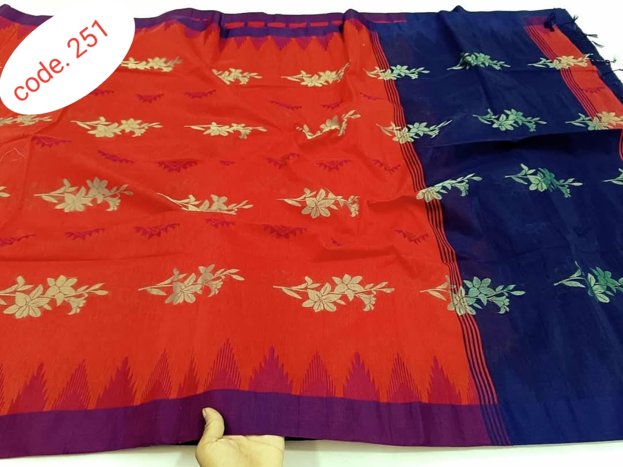 tangail slav jamdani saree code. 251