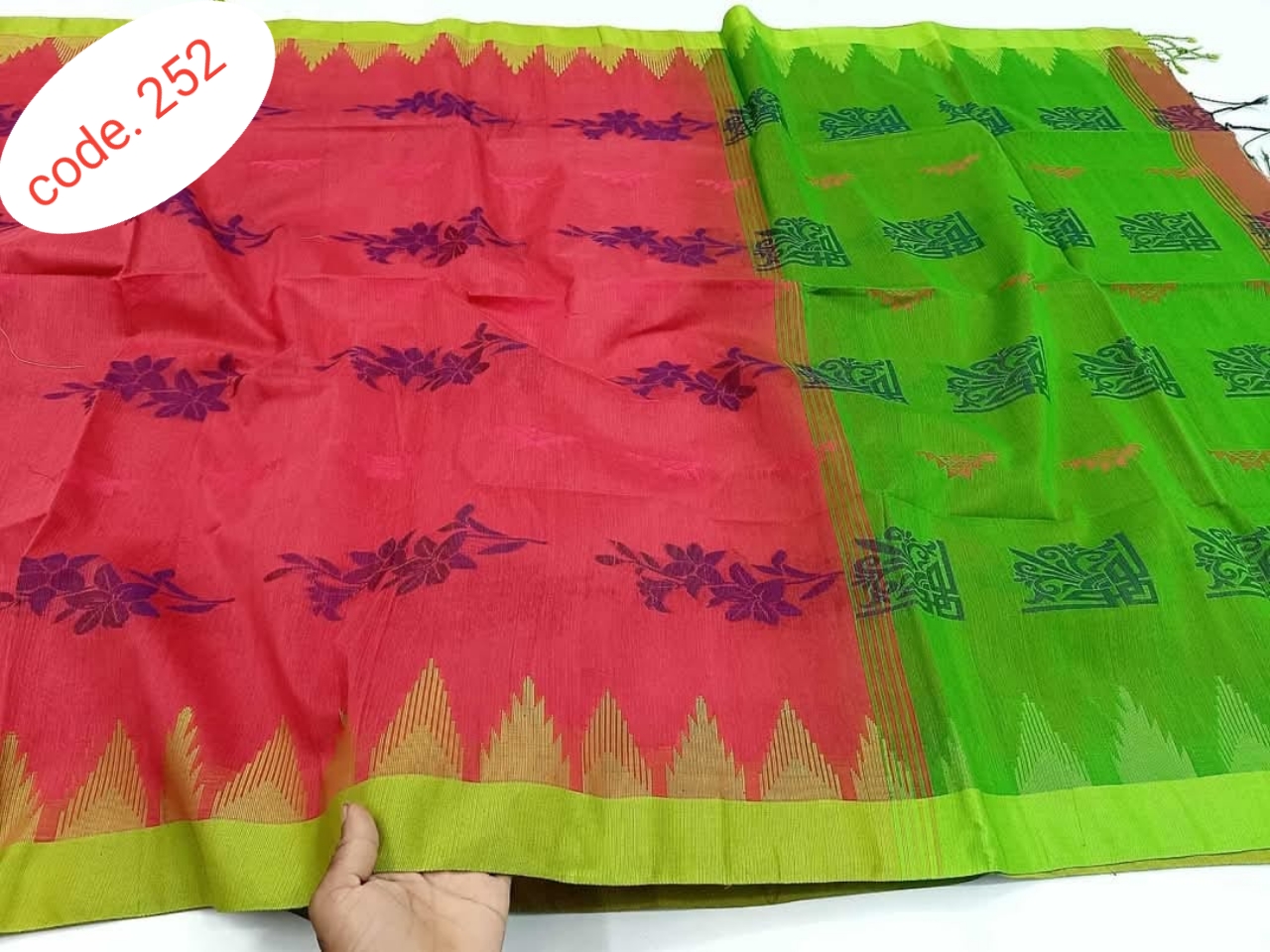 tangail slav jamdani saree code. 252