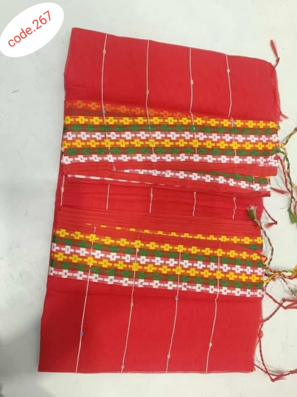 Half silk baby saree code. 267