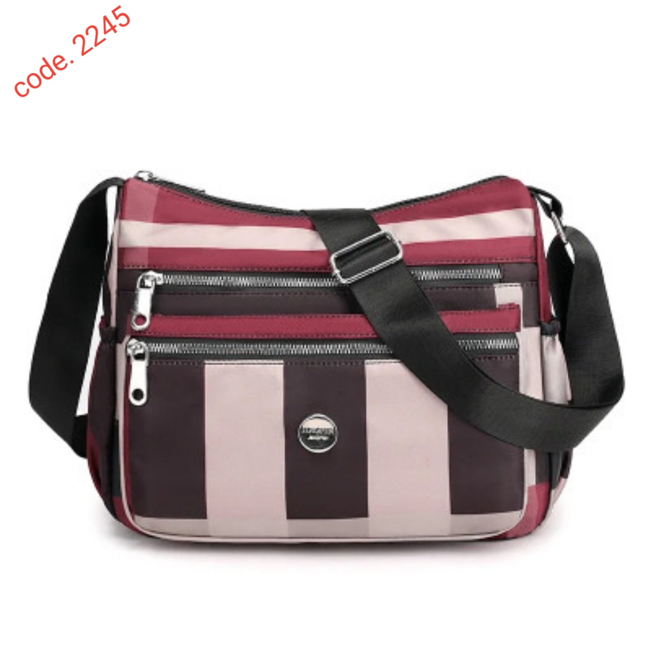 Chic Waterproof Plaid Multi Pocket Crossbody Hobo Bag code. 2245