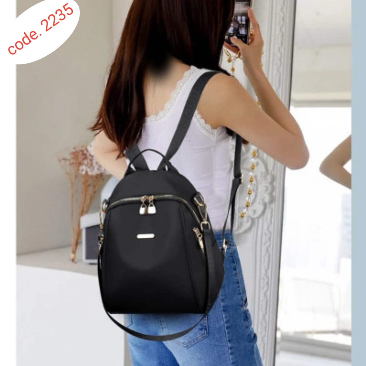 New Female Backpacks High Capacity Waterproof code. 2235